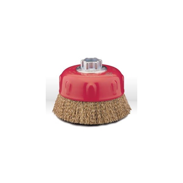 Jaz 4in. Crimped Wire Cup Brush, .020in. Steel, 5/8in. -11 & M14 x 2.0 A.H., Display Package 64050 - main